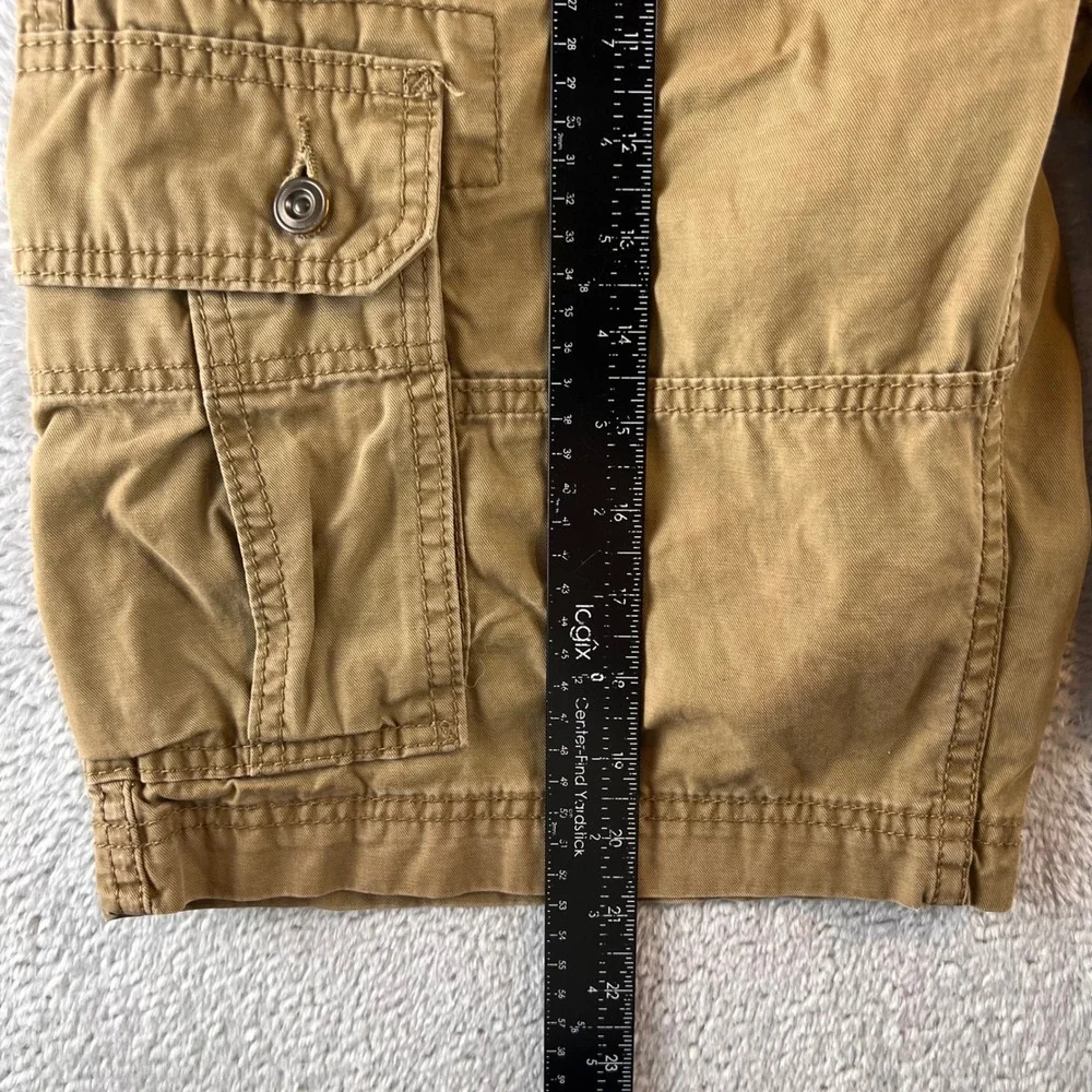 Levis Mens Cargo Shorts Tan Khaki Cotton Multi Pocket Casual Outdoors Size 32
